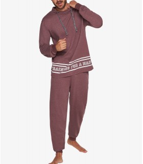 pijama de hombre afelpado cálido algodón il granchio Pijama de hombre de invierno pijama de hombre